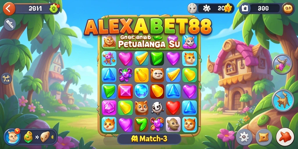Gameplay menyenangkan dari ALEXABET88 dengan warna-warna cerah.