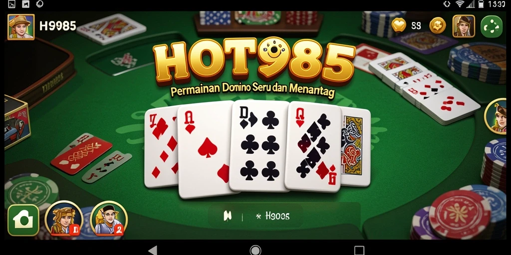 Tampilan gameplay seru dari HOT985 dengan animasi menarik.