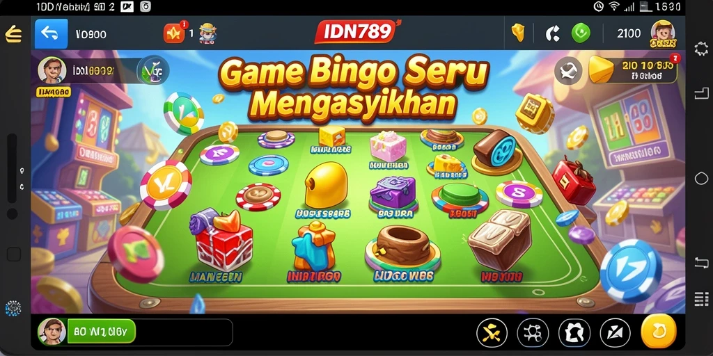 Screenshot gameplay IDN789 menampilkan keseruan bermain Bingo secara langsung.