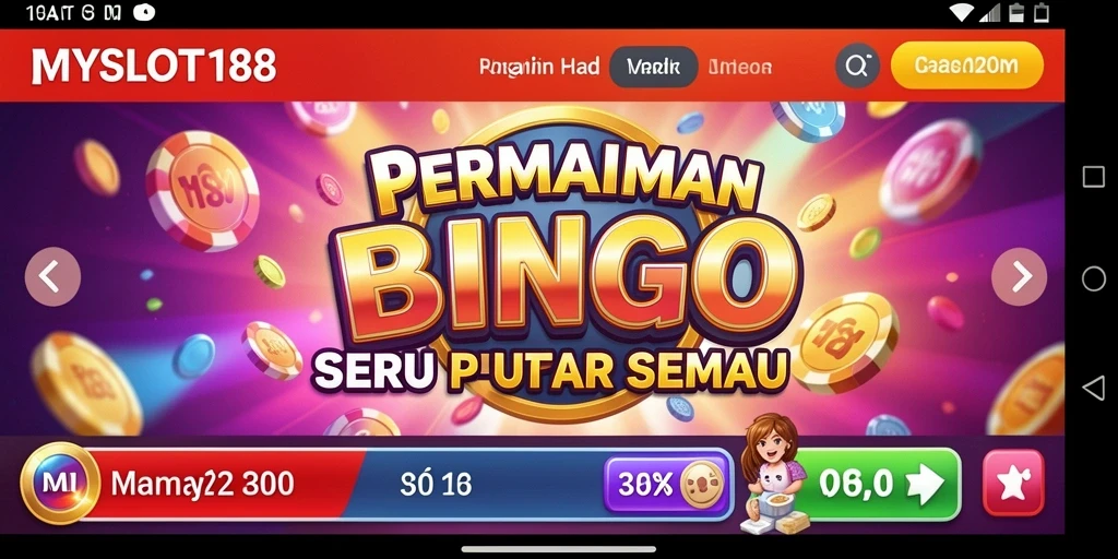 Tampilan gameplay seru MYSLOT188 dengan pengalaman Bingo yang interaktif.