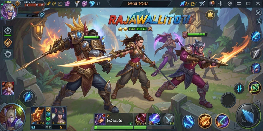 Screenshot gameplay seru RAJAWALITOTO dengan aksi pertarungan intens.