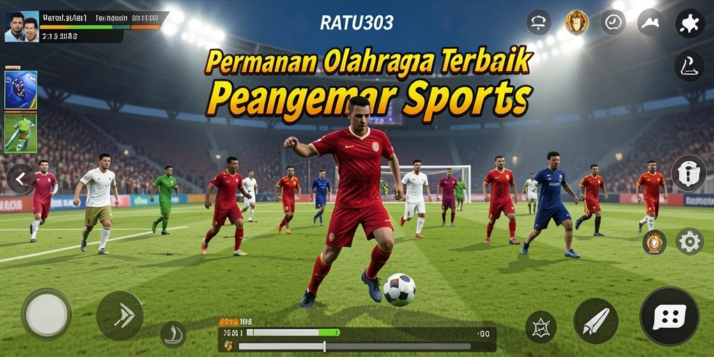 Tangkapan layar menampilkan aksi intens dalam pertarungan olahraga di RATU303.
