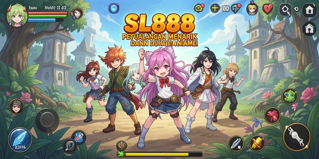 Tampilan gameplay SL888 yang memukau dalam dunia anime.