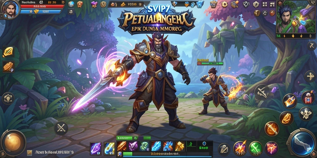 Tampilan gameplay SVIP7 yang menakjubkan dalam dunia MMORPG.