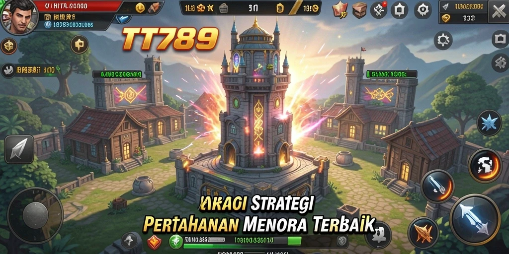 Gameplay menegangkan dalam permainan Tower Defense yang seru.