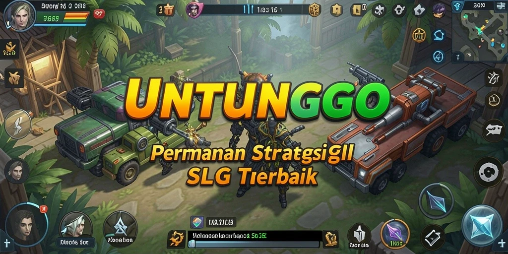 Tampilan gameplay intens dari UNTUNGGO dengan strategi hebat.
