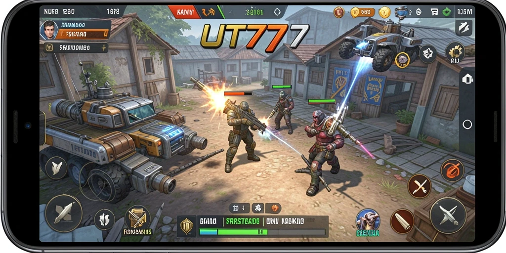 Tampilan gameplay UT77 yang menarik dan penuh strategi.